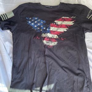 Black grunt style tee shirt